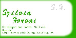 szilvia horvai business card